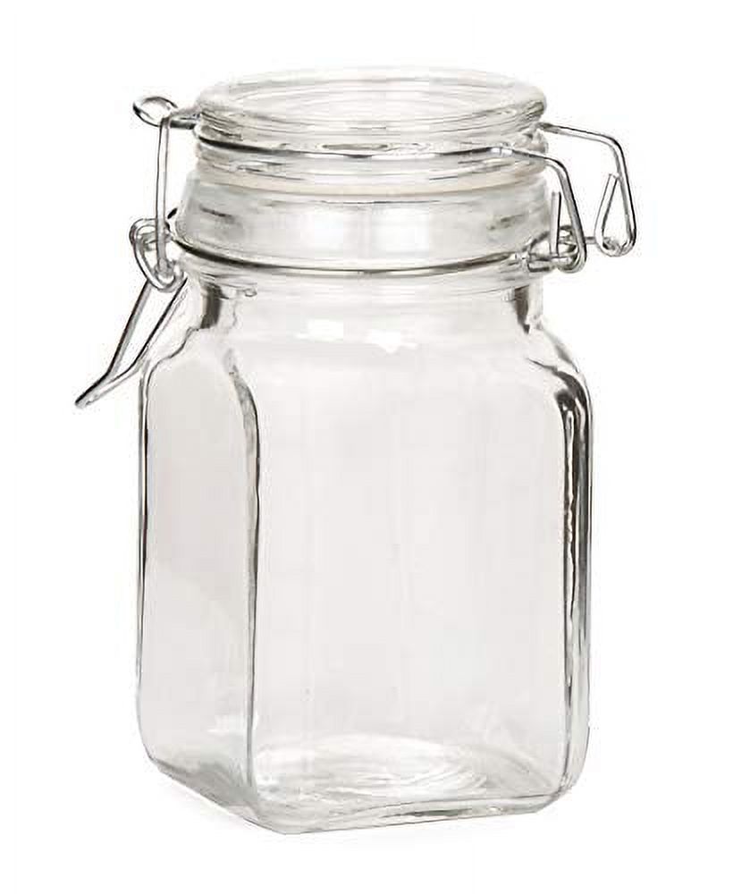 Darice Mini Glass Jar with Locking Lid: Clear, 3 x 3 inches