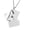 Silver, variant on Stainless Steel Photo Frame Envelope Necklace Locket Necklace for Women Men