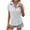 01* Gray, variant on bnaln Womens Shirts Dressy Casual Blouses Summer Short Sleeve Striped Shirts Trendy V Neck Button Down Tops Ladies Blouses Loose Vacation Beach Solid Blouse Tunic Tops Fashion Clothes