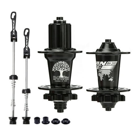 TANKE MTB Bike Hub Mountain Bike Front & Rear Hub Set 36 Holes 6 Bearings with Quick Release