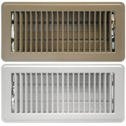 Greystone ABFRBR410 4 x 10 in. Floor Register with Louvered Design 44 - Brown