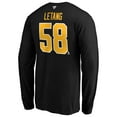 thumbnail image 3 of Men's Fanatics Kris Letang-Black Pittsburgh Penguins Authentic Stack Long Sleeve Name & Number T-Shirt, 3 of 3