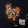 thumbnail image 3 of Handmadetneonsign Christmas Chicken Neon Sign, Merry Christmas Rooster Led Sign, Merry Christmas, 3 of 5