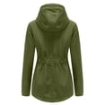 thumbnail image 4 of SWSMCLT Women's Fleece Sherpa Lined Coat Soft Warm Winter Coat for Cold Weather Hooded Jacket Zip Up Hoodie Slim Fit Outerwear Cozy Spring Fall Top Army Green Medium, 4 of 5