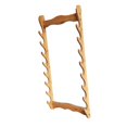 thumbnail image 4 of TISHITA Wood Wall Display Rack Horizontal Bracket for Samurai Wakizashi Home 8 Tier, 4 of 8