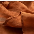 thumbnail image 4 of Solid Color Cotton Linen Blouse for Women V-Neck 3/4 Sleeves Vintage Tops Loose Embroidery Casual Shirts, 4 of 6