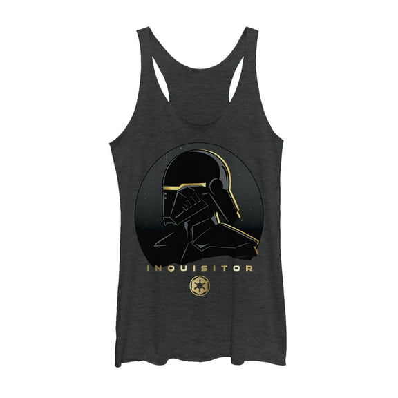 Women's Star Wars Jedi: Fallen Order Empire's Inquisitor Racerback Tank Top Black Heather Large