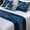 Blue, variant on Luxury Bed Runner & Scarves，Landscape Jacquard Design Bed Runner,Elegant Bedding, Bed Room Decorative and Hotel Wedding Room Guestroom (Green, Waist Pillowcase（11.8x19.7in）)