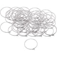 thumbnail image 1 of Shapenty 25MM Silver Plated Wine Glass Charm Rings DIY Craft Earring Open Beading Hoop Jewelry Making Findings Wedding Party Favor, 100PCS (Silver), 1 of 1