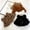 Khaki, variant on Bucket Hat Bear Ear Ball Thickened Autumn Winter Leopard Plush Ball Basin Cap for Outdoor