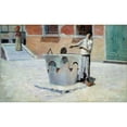 thumbnail image 3 of Frank Edwin Scott 24x16 Black Modern Framed Museum Art Print Titled - Italian Scene Near the Fountain, 3 of 5