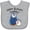 AC-Heather Grey, variant on Inktastic Happy Birthday, Daddy- Cute Penguins Boys or Girls Baby Bib