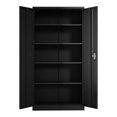 thumbnail image 2 of Aobabo 4 Adjustable Shelves Office Locking Storage Filing Cabinet, Black, 2 of 7