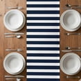 thumbnail image 6 of Anchor Navy Blue Table Runner - 72 Inch Long, Kitchen Dining Table Runner Dresser Scarves, Red Nautical White Geometric Stripes Farmhouse Decor for Coffee Tables Wedding Party Banquet, 6 of 8
