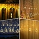 thumbnail image 4 of Luz de cortina de Navidad, luces de cadena de Navidad, luz de campanas, luz de alce, luz de cadena blanca cálida, luces de cadena, 4 of 5