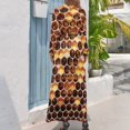 thumbnail image 3 of Honeycomb Print Women's Long Dress Long Sleeves Dress Vintage Dresses Party Maxi Dress High Waist Dress, 3 of 4