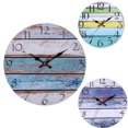thumbnail image 3 of Homeholiday Decorative Round Wall Clock Arabic Numerals Wall Clock Ticking Quartz Movement Decorative Clock, 3 of 8