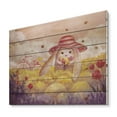 thumbnail image 2 of Designart 'Little Bunny With Yellow Flowers' Traditional Print on Natural Pine Wood, 2 of 5