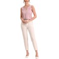thumbnail image 2 of MODA NOVA V Neck Sleeveless Blouse Top for Juniors Chiffon Office Work Shirts Pink XL, 2 of 5
