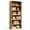 6 Tiers Rust Brown, variant on EDX 5 Tier Bookcase Storage, 53 Inch Large Tall Floor Standing Open Bookshelf for Home Office, Living Room, and Bedroom, Black