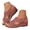 Watermelon Red, variant on Pandaie Orthopedic Wedge Sandals for Women Arch Support Breathable Slingback Summer Beach Walking Shoes with Back Buckle Strap (Beige,6)