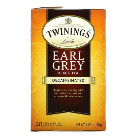 Twinings  Earl Grey Black Tea  Decaffeinated  20 Tea Bags  1.23 oz Pack of 3
