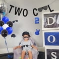 thumbnail image 4 of Two Cool 2nd Birthday Decorations, Two Cool Backdrop Banner Cake Topper Tablecloth for Boy 2 Years Old Birthday Decorations Two Cool Party Supplies, 4 of 6