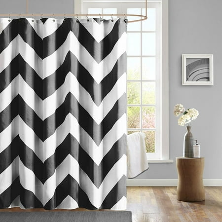 Home Essence Apartment Libra Shower Curtain 72x72 Black/White