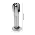 thumbnail image 2 of HEALEEP 2Pcs Toilet Bathroom Partition Hardware Silver Durable for General Public Installations, 2 of 8