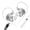 White, variant on Metal Build Gaming Earbuds Bass Ergonomic Design For Competitive Gamers