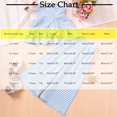 thumbnail image 5 of Toddler Girl Clothes 1-6 Years Girls Outfit, Short Sleeve Ruffle Bowknot Top+Floral Wide Leg Pants 2Pcs Spring Summer Set Light Blue 5-6 Years, 5 of 7