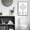 thumbnail image 5 of Black and White Bathroom Poster Funny Bathroom Quote Wall Art  Cute Canvas Print Wall Decor Minimalist Toilet WC Artwork, 5 of 6