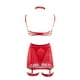 thumbnail image 5 of Gibobby Lenceria mujer sexy Camisola de lencería para mujer, con corte de red entrecruzado, sin mangas, sexy, vestido de peluche(Rojo, G), 5 of 5