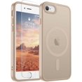 thumbnail image 2 of PYYNA-Magnetic for iPhone SE Case 2022 (3rd)/2020 (2nd), iPhone 8 Case (Compatible with MagSafe) (Military Grade Drop Protection) Slim Translucent Matte Phone Case,Desert Gold, 2 of 4