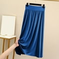 thumbnail image 6 of OSOLU Solid Color Women Full Length Skirt A-Line Umbrella Skirt Mid-Length Skirt Cute Skirts, 6 of 6