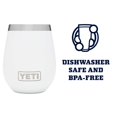 thumbnail image 4 of Vaso de vino YETI Rambler, 300 ml, con aislamiento al vacío, blanco, 4 of 6