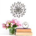 thumbnail image 2 of Stratton 16" Modern Handcrafted Acrylic Burst Wall Decor - Silver, 2 of 2