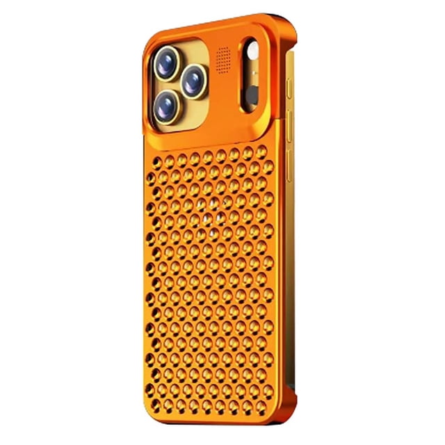Metal Case For IPhone 17 Pro Max/17 Pro/17, Aroma Anti-Scratch Case Hollow Frameless Shell Aluminum Cooling Cover