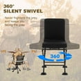 thumbnail image 4 of Hunting Blind Chair Folding Camo 360 Degree Swivel 330 LBS Capacity Padded Cushion, 4 of 9