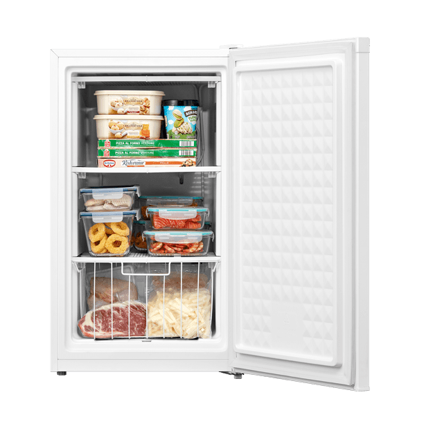 3.0 Cu Ft Compact Deep Chest Upright Freezer Storage Home Quick Defrost White 