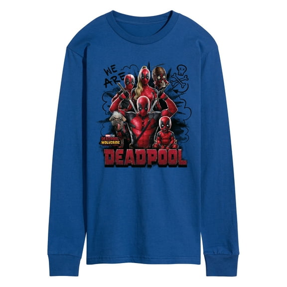 Marvel Deadpool & Wolverine - We Are Deadpool Doodles - Men's Long Sleeve Graphic T-Shirt