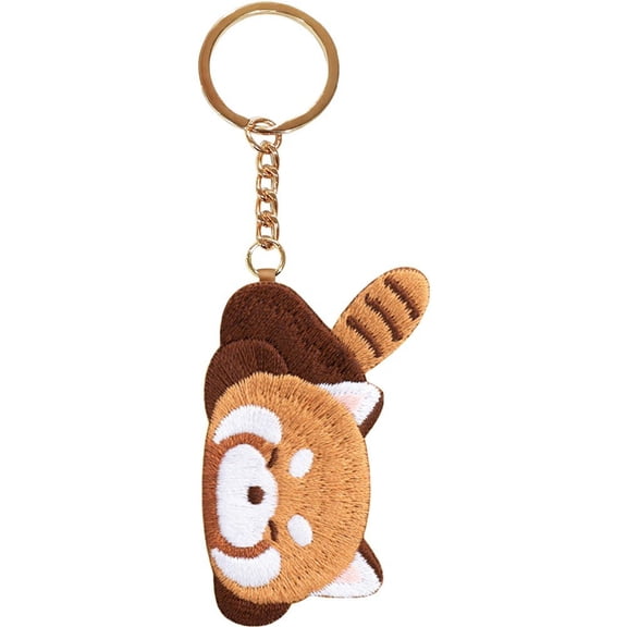 Jiibva Bear Keychain, 1pc Red Panda Plush Keychain, Bear Keyrings Plush, Cute Stuffed Animal Keychain, Bears Toys Keychains For Bag.