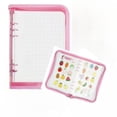 thumbnail image 1 of Transemion Sac de Collection de Broches Épingles Présentoir Sac à Dos avec 6 Pages Émail avec Baffle Durable Badges de Rangement Non Tissés Boucles d'Oreilles Rose, 1 of 6