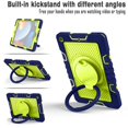 thumbnail image 4 of Casetego for iPad 9th/ 8th/ 7th Generation 10.2'' Case,Shockproof Case with Pencil Holder [360° Rotating Hand Strap] &Stand, Case for iPad 10.2 for Boys Girls,Navy/Yellow, 4 of 8
