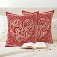 thumbnail image 4 of Pack of 2 Outdoor Pillow Covers 16x16 Inch Waterproof Valentine's Day Throw Pillow Covers,Decorative Couch Pillow Shams Protectors Red Love Vintage Country Abstract Art Patio Cushion Pillowcases, 4 of 8