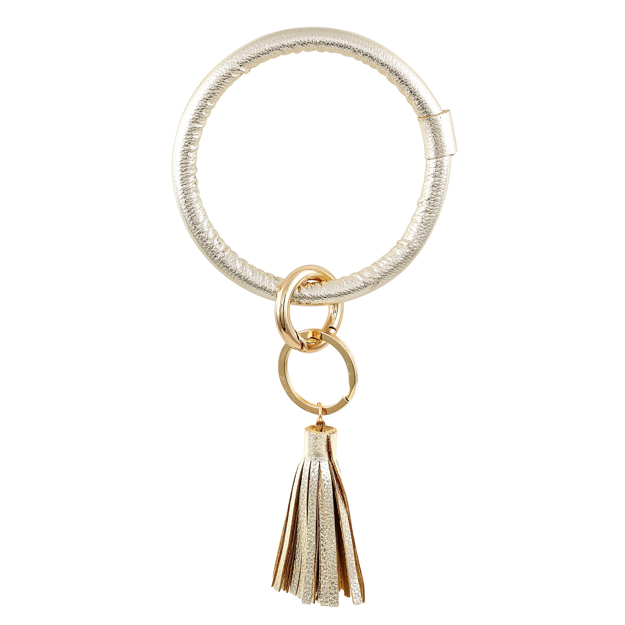 White K/Gold plated Zipper Pull Suede Tassels Purse Charm Bag Charm Jewelry Key Chain Gift Idea Purse Jewelry Rearview Mirror Charm