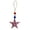 A-1Pc, variant on 4th of July 7cm Star Hanging Decorations – Double-Sided Painted or Natural Wood Finish, Includes Jute String for Hanging on Trees, Windows, Mantels or as Gift Toppers