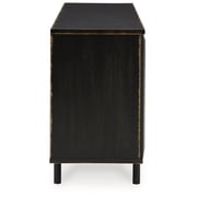 Signature Design by Ashley Fair Ridge Black & Brown Accent Cabinet