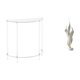 thumbnail image 1 of Mesa Auxiliar De Plumas Acrílicas Con Escultura De Resina Moderna, Mesita De Noche De Dos Niveles, Figura Decorativa Para Sala De Estar, Decoración De Oficina, 1 of 8