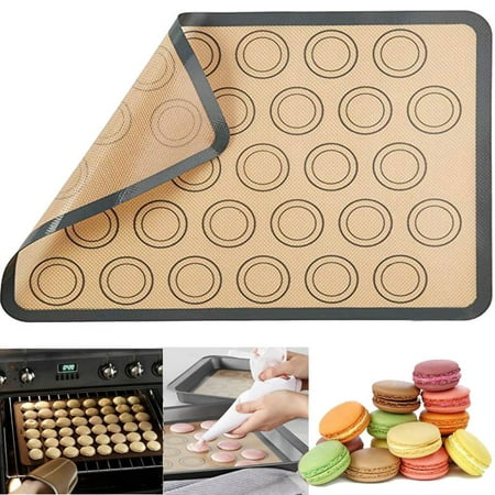 30 Baking Silicone Macaroon Tray Non Stick Mould Cavities Macaron Sheet